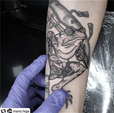 frosk for tatovering