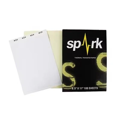 Spark glatt tatovering papir blekkstrekk høy glans detalj midlertidig sjablong papir presis kroppskunst