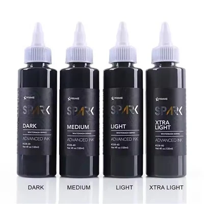 High - Quality Spark Nyeste 4oz*4 Whitewash setter vanntett midlertidig tatoveringsblekk