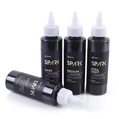 Sparkle Factory Custom 4oz 120ml White Wash Amazing Paint Pigment Body Skin Triple Black Ink Butterfly Tattoo