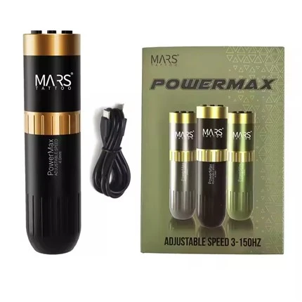 Black Wireless Rotary Tattoo Cartridge Pen