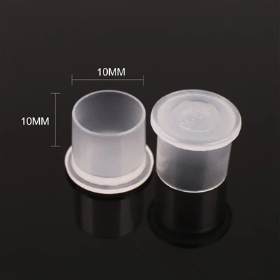 Disponibel bærbar plasttatoveringsblekk kopp med fortykket base - tilgjengelig i forskjellige modeller, egnet for skjønnhet og personlig pleie.