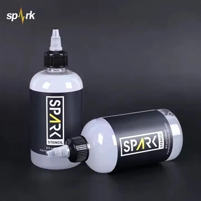 Spark Vegan Stencil Friendly Fast - Tørking Formula Stuff Transfer Gel 8 Fl Oz (240 ml) for tatoveringsstencil Application