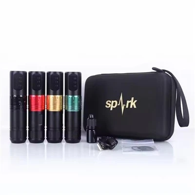 Spark Factory Wholesale Customized Justerable Stroke 1600mah Battery Tattoo Gun Wireless Tattoo Machine