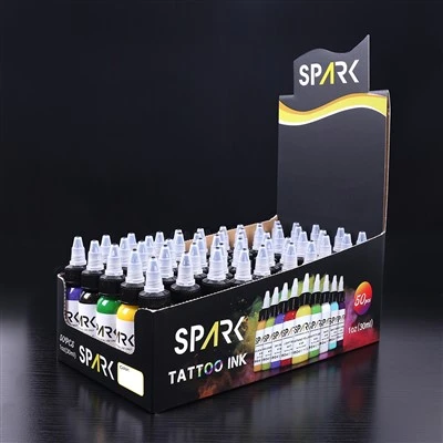 Gnist organisk 0,5 oz rask tørr langvarig designforsyning tatovering blekk permanent sminkepigment for kroppskunst