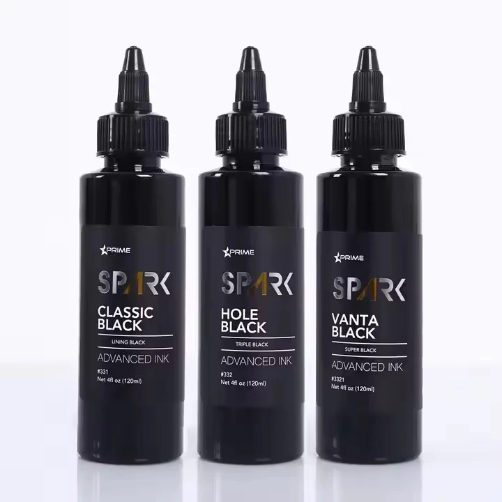 Spark Factory Custom High Quality Dark Black Wash Pigment Color Mixer Triple Professional Vice Black Tattoo Ink
