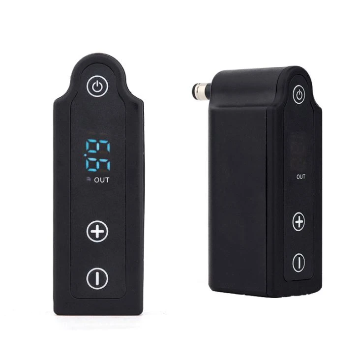 LED RCA Wireless Tattoo Power Supply Bærbar Tattoo Pen Power