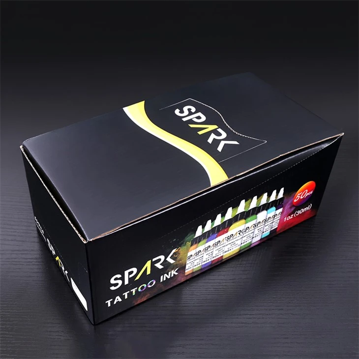 50 fargesett Spark Tattoo Ink Set Profesjonell tatoveringsblekkfarge
