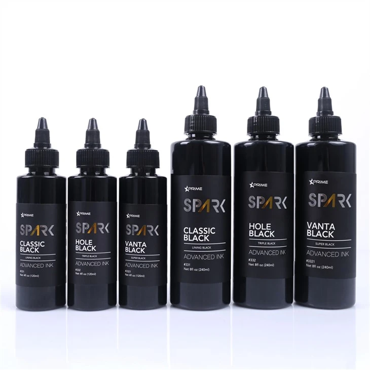 8OZ Black Ink Series Hole Black Triple Black Spark Tattoo Ink Blyfritt tatoveringsblekk