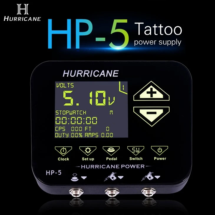 Hand Touch Tattoo Strømforsyning Hurricane Tattoo Strømforsyning