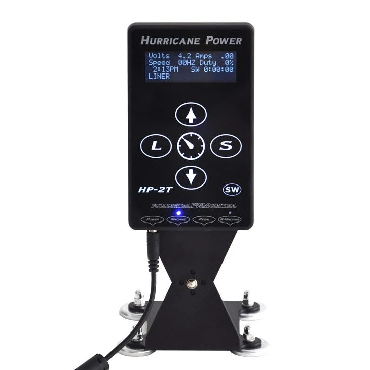 Hurricane Tattoo Machine Power Supply Profesjonell Dual Tattoo Power Supply