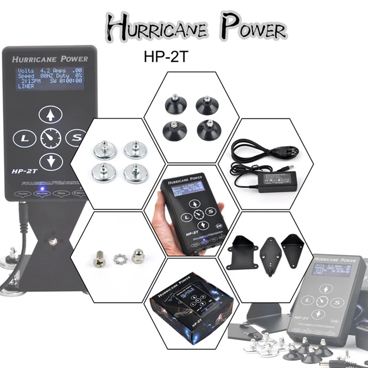 Power Tattoo Hurricane Hand Touch Tattoo Strømforsyning