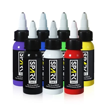 7 farger OEM Spark Permanent Professional Tattoo Ink