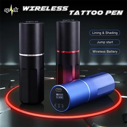 Spark Børsteløs Motor Trådløs Tatoveringsmaskin Spark Trådløs Tattoo Pen For Body Art