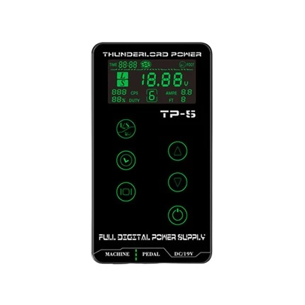 For spole- og roterende tatoveringsmaskiner LCD-tatoveringsutstyr Mini strømforsyningstatoveringer