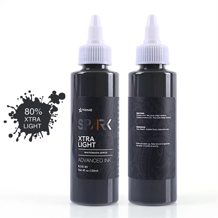 Tatoveringsblekk Spark Originalt tatoveringsblekksett Vegan White Wash Sett Spark Tattoo Ink
