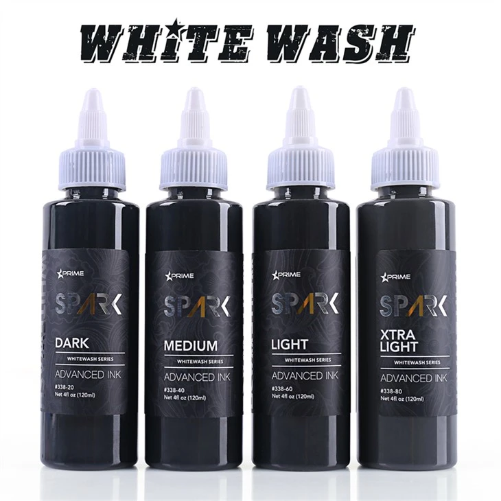 Tatoveringsblekk i bulk White Wash Set Spark Tattoo Ink
