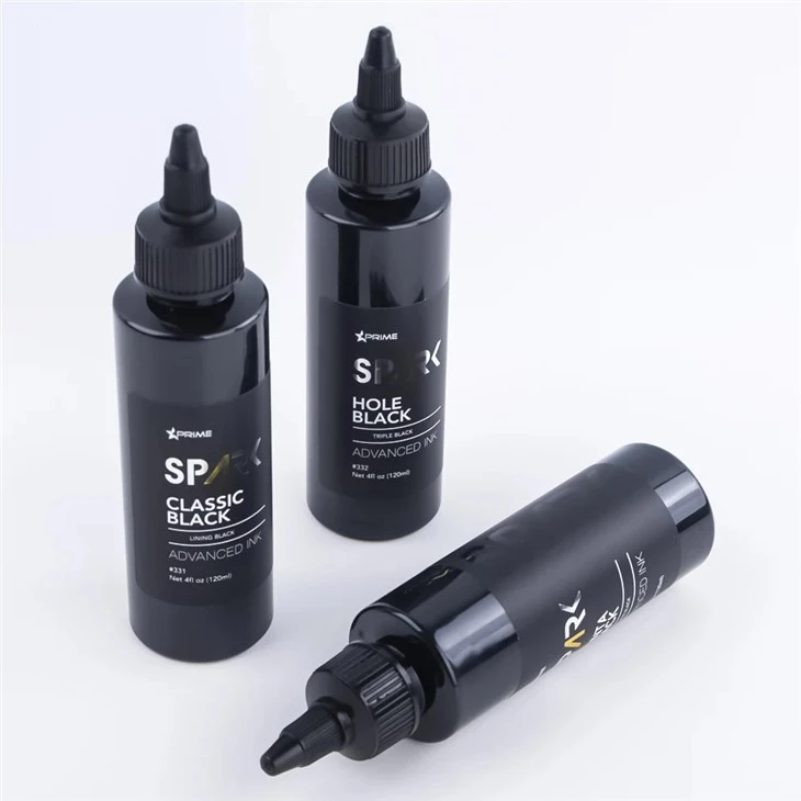 Black Light Tattoo Ink Triple Black 8OZ hull Black Black Ink Series Spark Tattoo Ink Tatoveringsblekksett