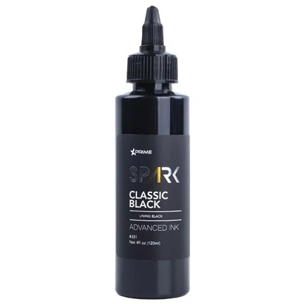 Tatoveringsblekk ekte mørk glanset svart 8OZ Triple Black Ink Series Spark Tattoo Ink Tatoveringsblekk svart lys