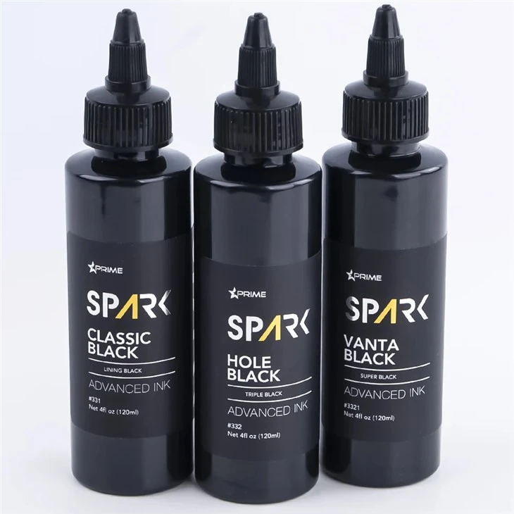 Tatoveringsblekk i bulk 8OZ Black Ink Series Hole Black Triple Black Spark Tattoo Ink Blyfritt tatoveringsblekk